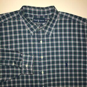 Men's Ralph Lauren Classic Fit Long Sleeve Button Front Shirt-Size 3XLT TALL